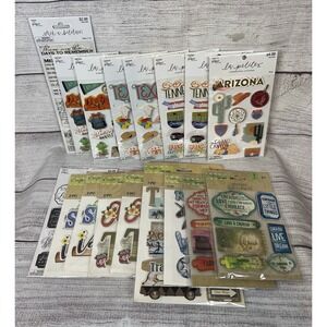 The La Petites' And Crafter's Square Scrapbook Stickers 3D Lot of 17